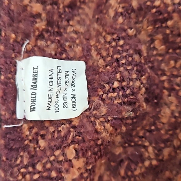 World Market Soft Nubby Fringed Scarf - Picture 5 of 5